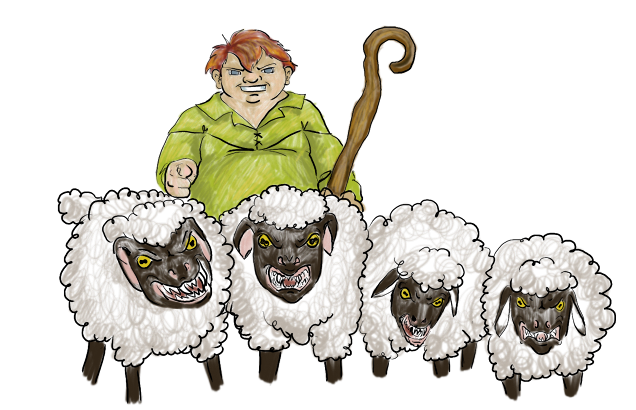 Canivorous sheep don;t even warrant a run back. There'll be nothign but bones.